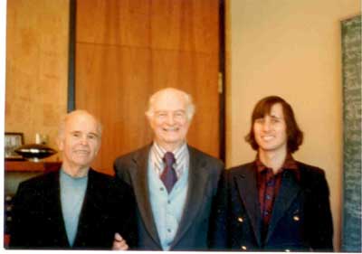 William Hermanns, Linus Pauling and Kenneth Norton, Stanford, 3/23/1976